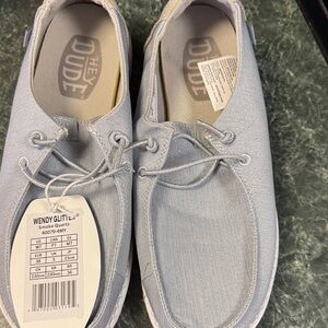 Hey Dude Men's Wendy Glitter Loafers - Light Gray